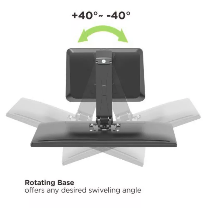 Techly ICA-LCD 35TS uchwyt / podstawa do monitora 81,3 cm (32 cale) Biurko Czarny