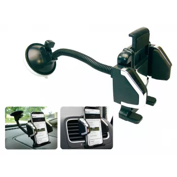 Sandberg In Car Universal Mobile Holder, Mobile phone/Smartphone, Uchwyt pasywny, Samochód, Czarny