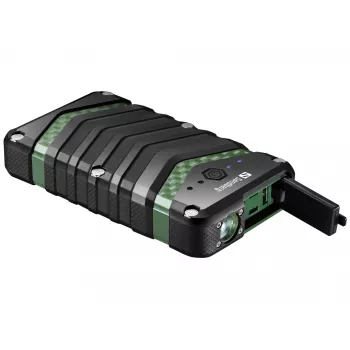 Sandberg Survivor Powerbank 20000, 20000 mAh, litowo-jonowy (Li-Ion), czarny, zielony