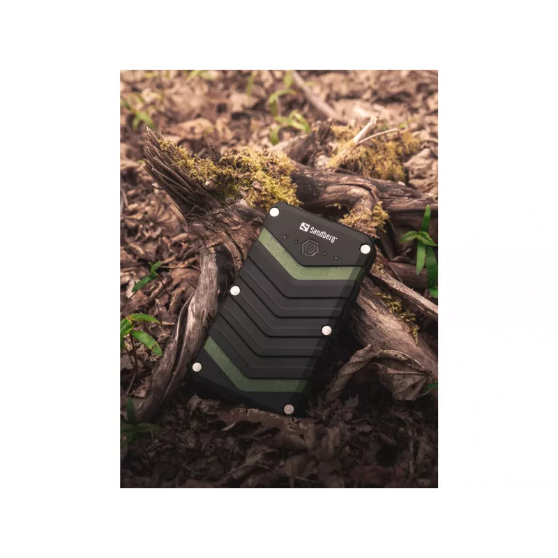 Sandberg Survivor Powerbank 20000, 20000 mAh, litowo-jonowy (Li-Ion), czarny, zielony