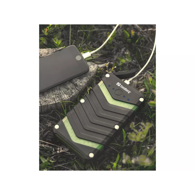 Sandberg Survivor Powerbank 20000, 20000 mAh, litowo-jonowy (Li-Ion), czarny, zielony