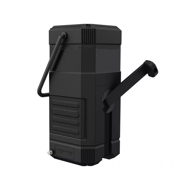 Sandberg Survivor Lantern All-in1 10000, zasilana bateriami latarnia kempingowa, czarna, IPX5, LED, USB C, bateria