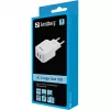 Sandberg AC Charger Dual USB 2.4+1A EU, do użytku wewnętrznego, AC, USB, 5 V, czarny, biały