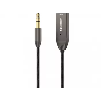 Sandberg Wireless Audio Link USB, USB, A2DP, AVRCP, HFP, 10 m, czarny, stacja dokująca, 5 V