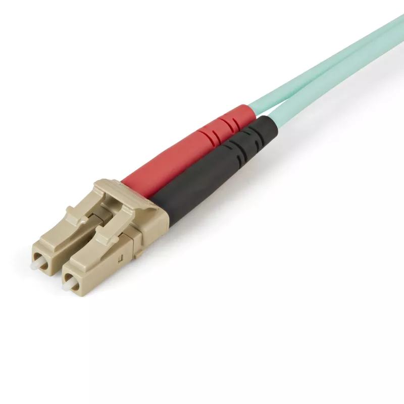 StarTech.com 2m (6ft) LC/UPC do LC/UPC OM4 wielomodowy kabel światłowodowy, 50/125µm LOMMF/VCSEL Zipcord, 100G, niskie tłumienie wtrąceniowe - LSZH zwora światłowodowa