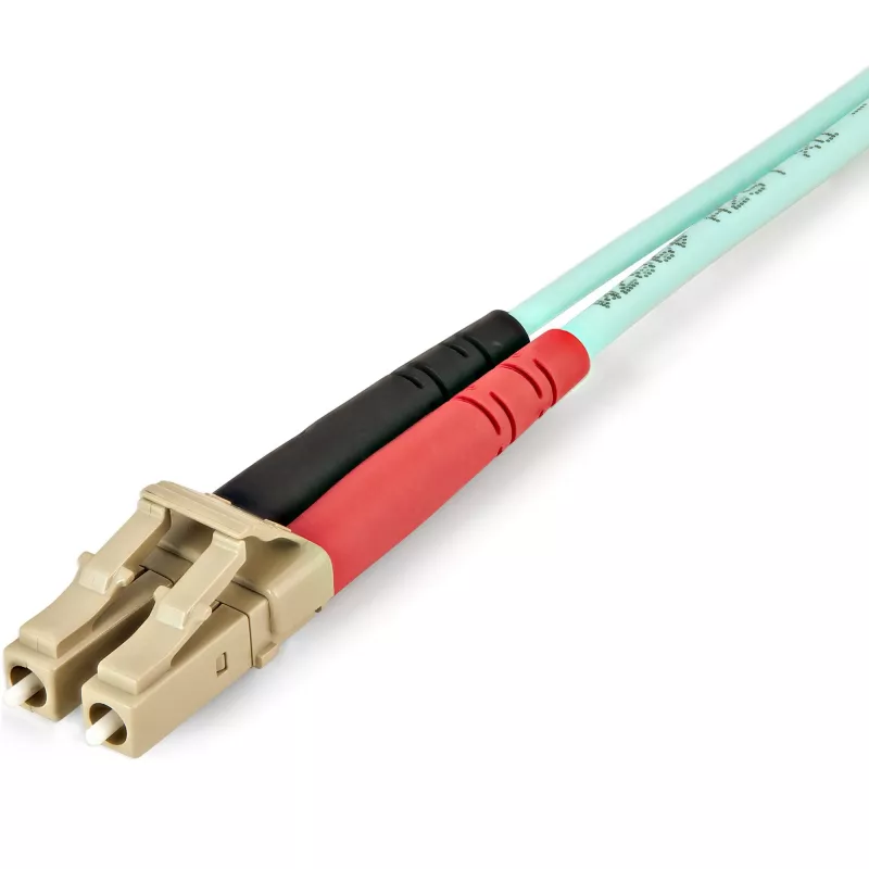 StarTech.com 2m (6ft) LC/UPC do LC/UPC OM4 wielomodowy kabel światłowodowy, 50/125µm LOMMF/VCSEL Zipcord, 100G, niskie tłumienie wtrąceniowe - LSZH zwora światłowodowa