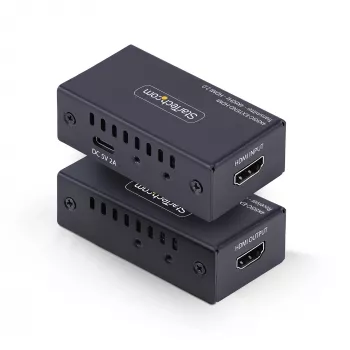 Przedłużacz HDMI StarTech.com przez CAT5e/CAT6, 4K 60 Hz, do 60 m, zestaw nadajnika i odbiornika, zasilanie po kablu, kompaktowa obudowa