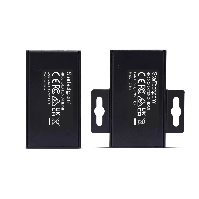 Przedłużacz HDMI StarTech.com przez CAT5e/CAT6, 4K 60 Hz, do 60 m, zestaw nadajnika i odbiornika, zasilanie po kablu, kompaktowa obudowa
