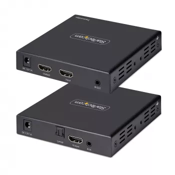 StarTech.com 4K70IC-EXTEND-HDMI Nadajnik i odbiornik AV Czarny