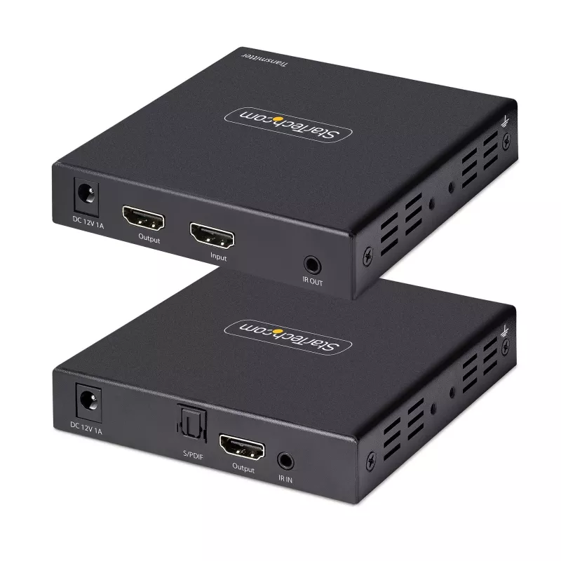 StarTech.com 4K70IC-EXTEND-HDMI Nadajnik i odbiornik AV Czarny
