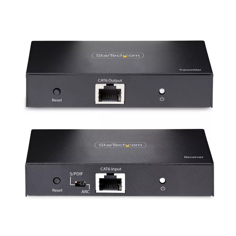 StarTech.com 4K70IC-EXTEND-HDMI Nadajnik i odbiornik AV Czarny