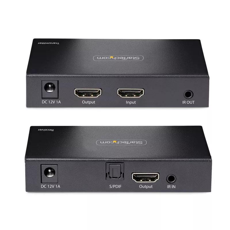 StarTech.com 4K70IC-EXTEND-HDMI Nadajnik i odbiornik AV Czarny