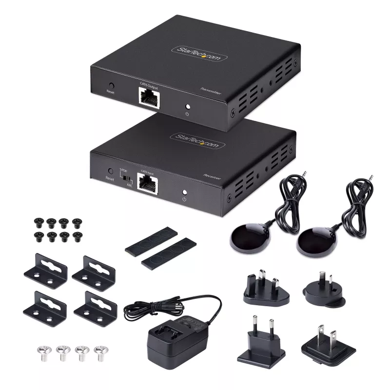 StarTech.com 4K70IC-EXTEND-HDMI Nadajnik i odbiornik AV Czarny