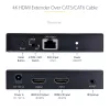 StarTech.com 4K70IC-EXTEND-HDMI Nadajnik i odbiornik AV Czarny