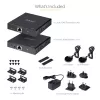 StarTech.com 4K70IC-EXTEND-HDMI Nadajnik i odbiornik AV Czarny