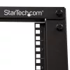 StarTech.com 4-słupkowa 8U mobilna otwarta szafa rack, czterosłupkowa 19-calowa szafa sieciowa z kółkami, mała szafa mobilna z regulowaną głębokością dla sprzętu komputerowego/AV/danych/IT – kółka, stopki poziomujące lub montaż do podłogi