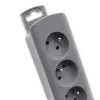 Przedłużacz Qoltec 50275 1,8 m 5 gniazd AC wewnętrzny szary