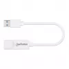 Adapter sieciowy Manhattan USB-A Gigabit, biały, sieć 10/100/1000 Mbps, USB 3.0, Ethernet, RJ45, trzyletnia gwarancja, odpowiednik USB31000SW