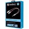 Konwerter słuchawkowy Sandberg Dual-Single, 3,5 mm TRS, wtyk męski, żeński, biały