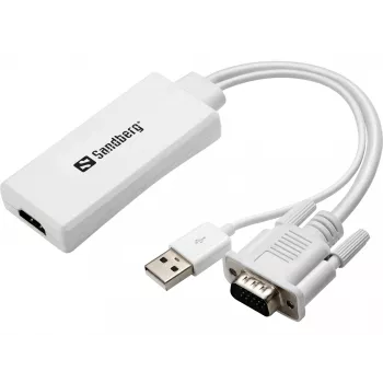 Konwerter Sandberg VGA+Audio na HDMI
