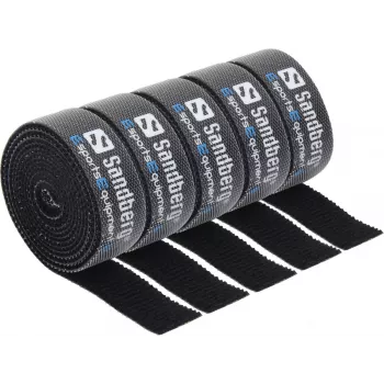 Sandberg kabel Velcro Strap 5-pack, opaska na rzep, czarny, 1000 mm, 73 g, 50 mm, 50 mm