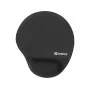 Sandberg Memory Foam myszpad Round, czarna, monochromatyczna, pianka memory, podpórka pod nadgarstek, antypoślizgowa podstawa