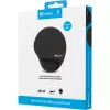 Sandberg Memory Foam myszpad Round, czarna, monochromatyczna, pianka memory, podpórka pod nadgarstek, antypoślizgowa podstawa