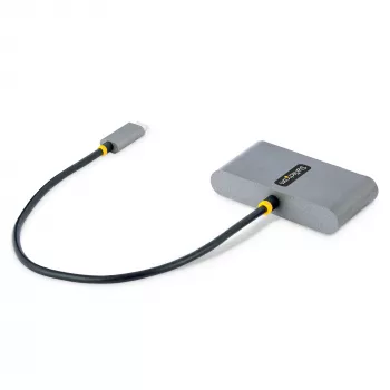 StarTech.com 4-portowy hub USB-C z passthrough Power Delivery 100 W – 2x USB-A + 2x USB-C – USB 3.0 5 Gb/s – kabel o długości 1 stopy (30 cm) – przenośny hub USB-C do USB-A/C