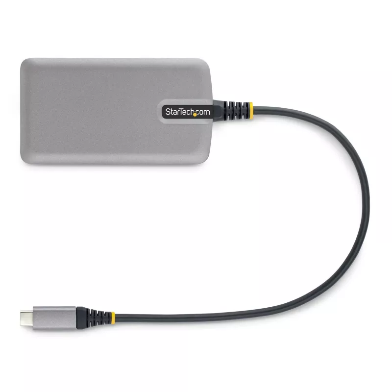 StarTech.com 3-Port USB-C Hub z Ethernet - 3x porty USB-A, Gigabit Ethernet RJ45, USB 3.0 5Gbps, zasilany przez magistralę, kabel 1ft/30cm - Przenośny adapter USB-C Hub do laptopa z GbE