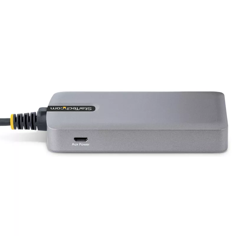 Koncentrator USB-C 4-portowy StarTech.com - 5 Gb/s - zasilany z magistrali - USB C na 4x USB-A z opcjonalnym wejściem zasilania pomocniczego - przenośny koncentrator USB do komputerów stacjonarnych/laptopów - kabel 30 cm - koncentrator rozszerzeń USB