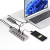 StarTech.com 7-portowy samozasilający się hub USB-C z indywidualnymi przełącznikami wł./wył., hub USB 3.0 5 Gb/s z zasilaczem, hub rozszerzający USB-C na USB-A do komputerów stacjonarnych/laptopów, hub USB Type-C z BC 1.2