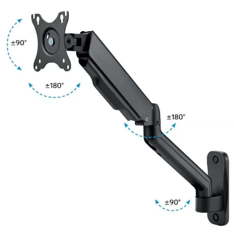 Uchwyt / stojak do monitora Techly ICA-LCD G112E 81,3 cm (32 cale) na ścianę Czarny