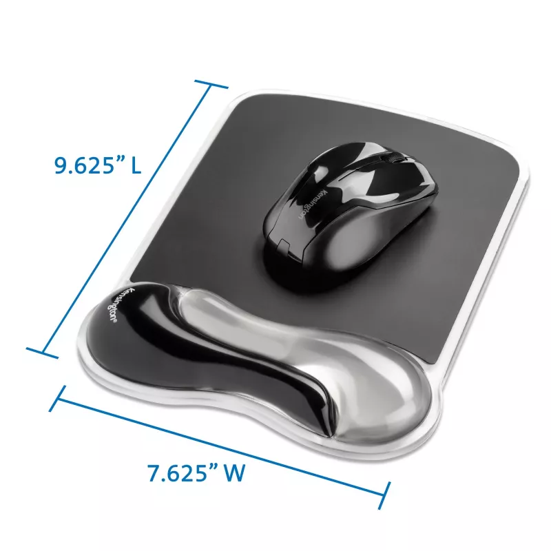 Kensington Duo Gel mysz Pad Light Smoke/Dark Smoke, szary, monochromatyczny, żel, podkładka pod nadgarstek