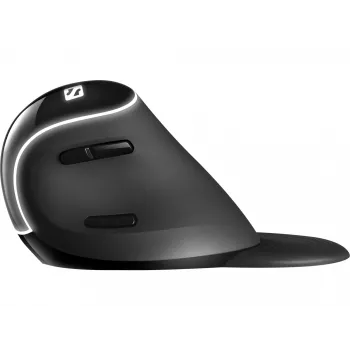 Sandberg Wireless Vertical mysz Pro, Praworęczna, Konstrukcja pionowa, Optyczny, RF Wireless, 1600 DPI, Czarny