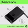 HP USB-C 65W Ładowarka do laptopa, Laptop, Wewnętrzny, 90 V, 47 - 63 Hz, 65 W, 5 - 20 V
