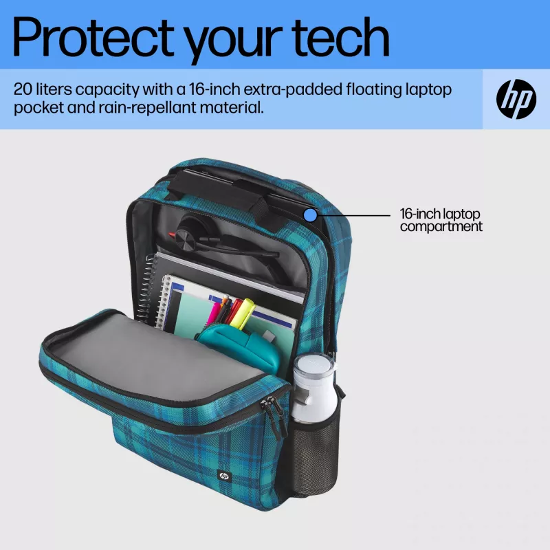HP Campus XL Marble Stone Backpack, Plecak, 40,6 cm (16 cali), 620 g