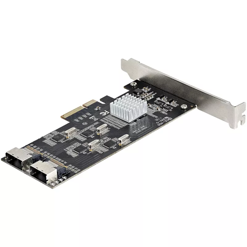 StarTech.com 8-portowa karta SATA PCIe - Karta rozszerzeń SATA PCI Express 6 Gb/s z 4 kontrolerami hosta - Kontroler SATA PCIe - PCI-e x4 Gen 2 na SATA III - SATA HDD/SSD