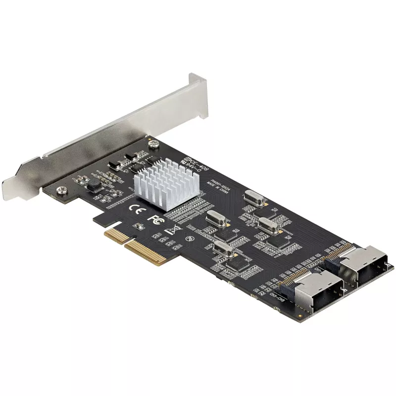 StarTech.com 8-portowa karta SATA PCIe - Karta rozszerzeń SATA PCI Express 6 Gb/s z 4 kontrolerami hosta - Kontroler SATA PCIe - PCI-e x4 Gen 2 na SATA III - SATA HDD/SSD