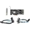 StarTech.com 8-portowa karta SATA PCIe - Karta rozszerzeń SATA PCI Express 6 Gb/s z 4 kontrolerami hosta - Kontroler SATA PCIe - PCI-e x4 Gen 2 na SATA III - SATA HDD/SSD