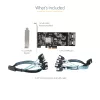 StarTech.com 8-portowa karta SATA PCIe - Karta rozszerzeń SATA PCI Express 6 Gb/s z 4 kontrolerami hosta - Kontroler SATA PCIe - PCI-e x4 Gen 2 na SATA III - SATA HDD/SSD