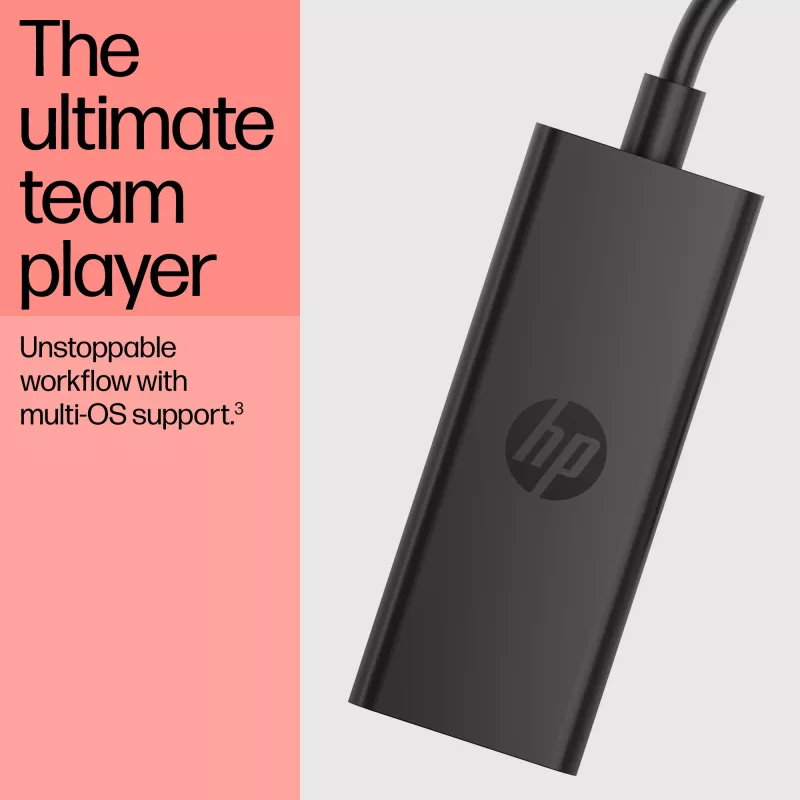 HP USB-C do DisplayPort Adapter G2, 0,12 m, DisplayPort, USB Type-C, żeński, męski, 7680 x 4320 pikseli