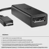 HP USB-C do DisplayPort Adapter G2, 0,12 m, DisplayPort, USB Type-C, żeński, męski, 7680 x 4320 pikseli