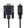 StarTech.com 3m RS232 Szeregowy kabel null modem, kabel krosowany z ekranowaniem Al-Mylar, kabel portu szeregowego COM DB9 żeński na męski, kompatybilny z urządzeniami DTE, czarny, F/M