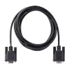 StarTech.com 3m RS232 Szeregowy kabel null modem, kabel krosowany z ekranowaniem Al-Mylar, kabel portu szeregowego COM DB9 żeński na męski, kompatybilny z urządzeniami DTE, czarny, F/M