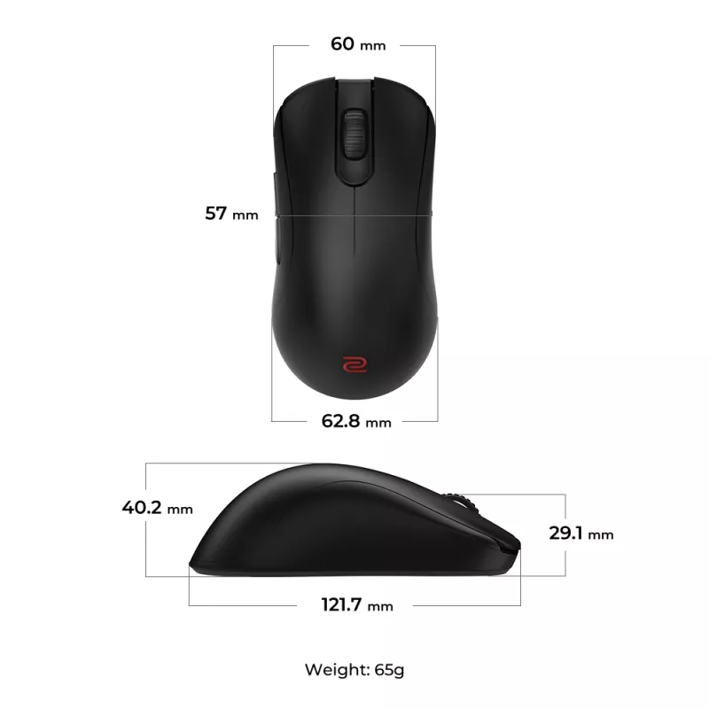 ZOWIE ZA13-DW mysz Gaming Praworęczna RF Wireless 3200 DPI