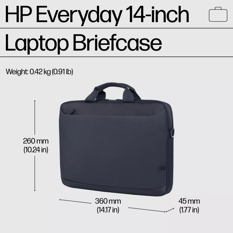 HP Everyday 14-calowy neseser na laptopa, Neseser, 35,8 cm (14,1 cala), Pasek na ramię, 420 g