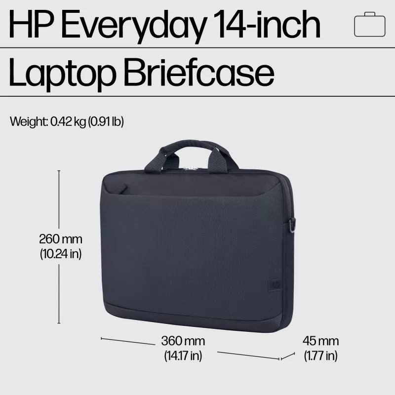 HP Everyday 14-calowa torba na laptopa, teczka, 35,8 cm (14,1 cala), pasek na ramię, 420 g
