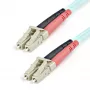 StarTech.com 1m (3ft) LC/UPC do LC/UPC OM3 wielomodowy kabel światłowodowy, pełny dupleks 50/125µm kabel zipcord, 100G, niska tłumienność wtrąceniowa, złącze światłowodowe LSZH