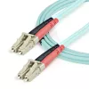 StarTech.com 1m (3ft) LC/UPC do LC/UPC OM3 wielomodowy kabel światłowodowy, pełny dupleks 50/125µm kabel zipcord, 100G, niska tłumienność wtrąceniowa, złącze światłowodowe LSZH