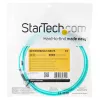 StarTech.com 2m (6ft) LC/UPC na LC/UPC OM3 wielomodowy kabel światłowodowy, pełny dupleks 50/125µm kabel zipcord, 100G, niskie straty wtrąceniowe, przewód patchcordowy LSZH
